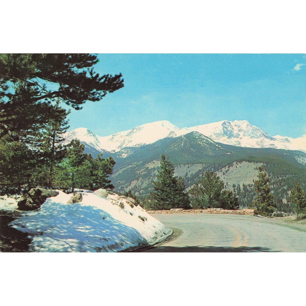 Mummy Range Rocky Mountain National Park Colorado Plastichrome Postcard P33912
